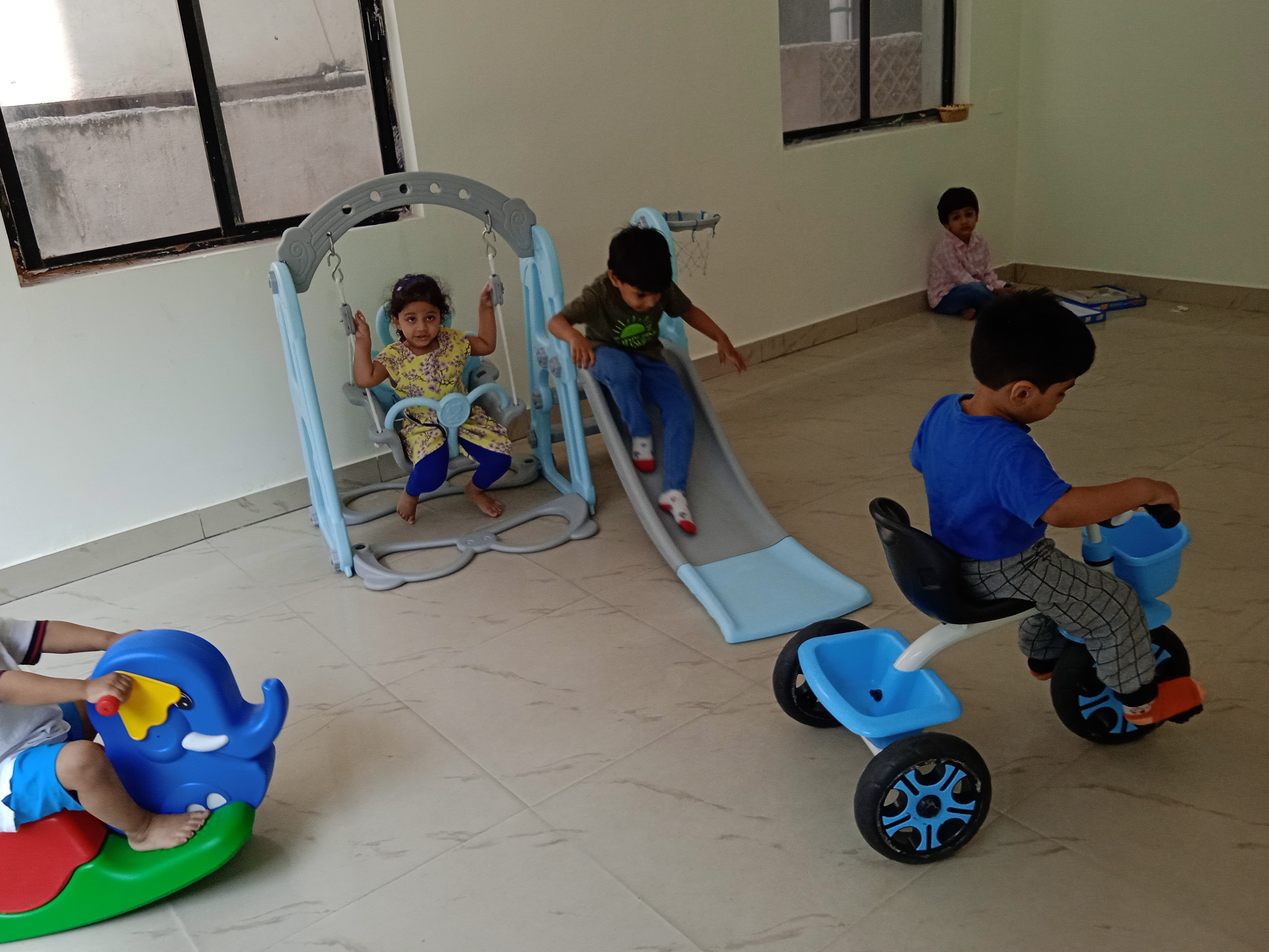 Children playing and doing fun activities